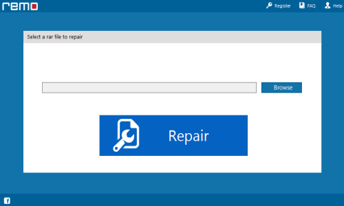 Repair RAR files of WinRAR - Main Screen