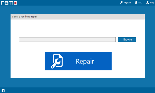 Repair Corrupt RAR - Main Window